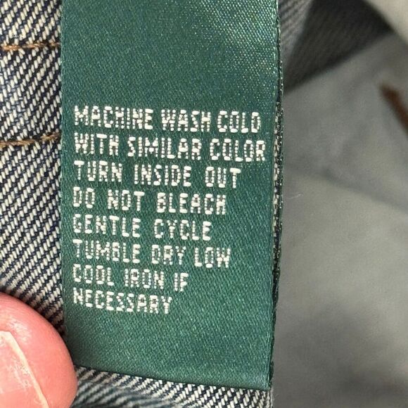 Ralph Lauren boho Distressed Patch Petite 10 Jeans - Picture 12 of 12